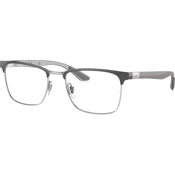 Ray-Ban RX8421 3125 Lunettes Optiques Carrées en Métal Gris