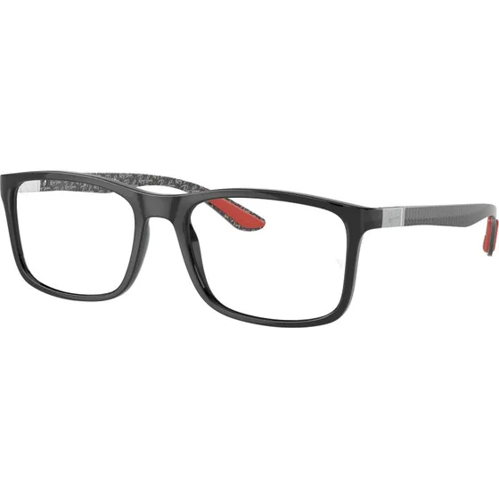 Ray-Ban RX8908 Montures Optiques Carrées en Nylon Noir Transparent