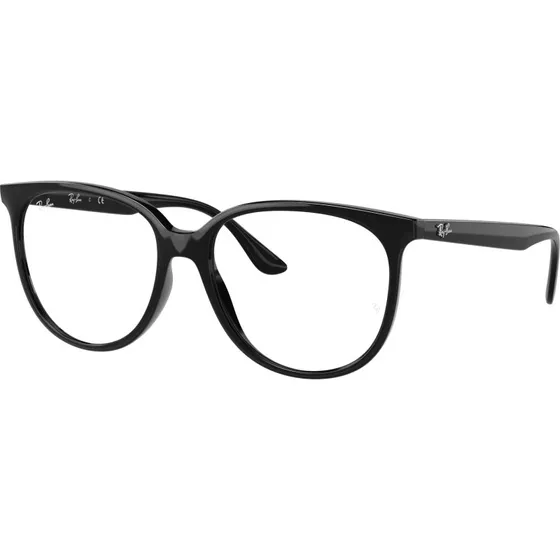 Ray-Ban RX4378V Montures Optiques Carrées pour Femme - Noir Transparent