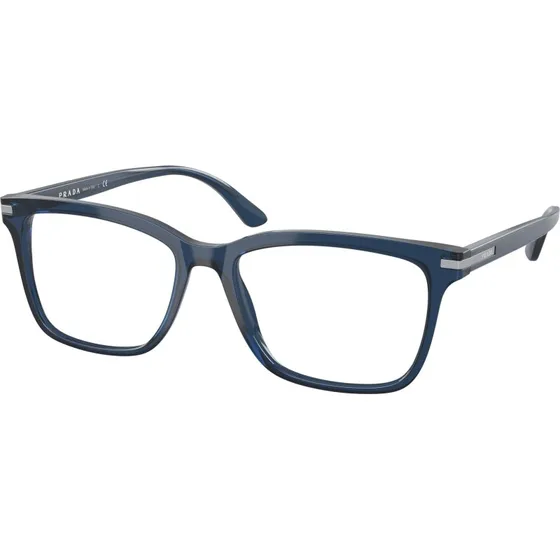 Prada Homme PR 14WV 08Q1O1 - Montures Optiques Carrées Bleues