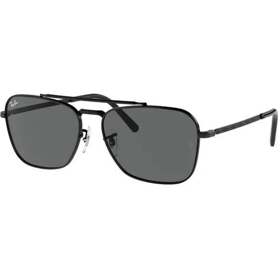Ray-Ban RB3636 New Caravan Lunettes de Soleil Métal Noir/Gris
