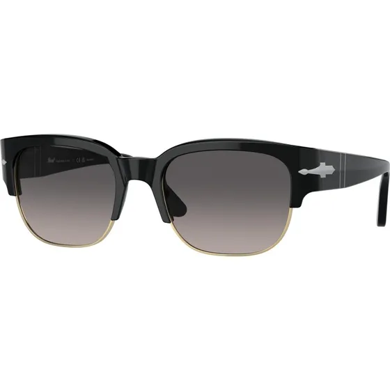 Persol PO3319S Tom Lunettes de Soleil Polarisées Noir et Gris