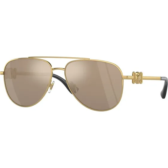 Versace Enfant Lunettes de Soleil Pilote VK2002 Or et Marron