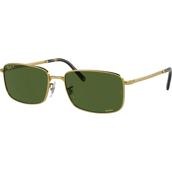 Ray-Ban RB3717 Lunettes de Soleil Polarisées Or et Vert