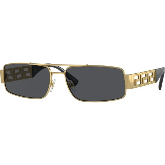 Versace Homme VE2257 Lunettes de Soleil Carrées Or et Gris