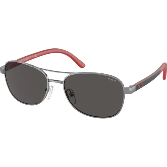 Polo Ralph Lauren Enfant Lunettes de Soleil Pilote Métal Gris