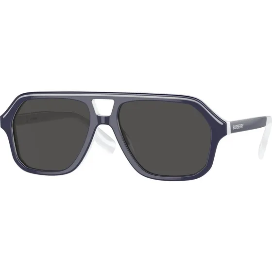 Burberry Enfant Lunettes de Soleil Géométriques Bleu Gris JB4340