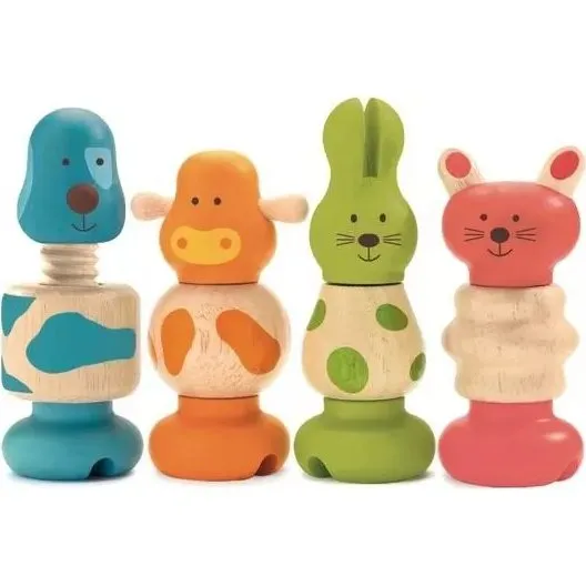 Djeco Vis-Animo - Jeu d'assemblage en bois