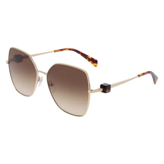 Liu Jo Lunettes de soleil LJ160S 731 - Métal Or et Verres Bruns