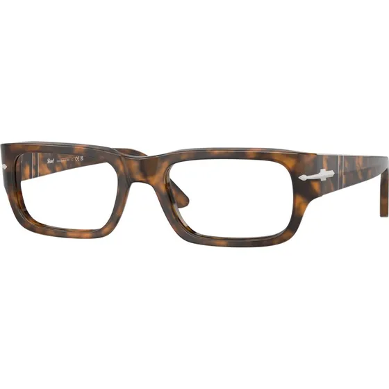 Persol PO3347V 1210 Lunettes Optiques Carrées en Acétate Marron