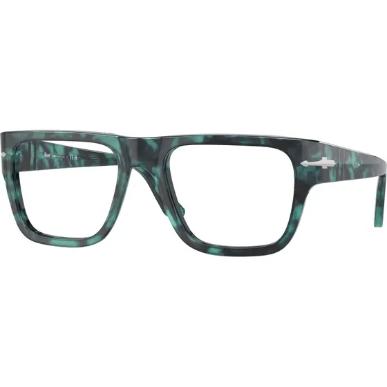 Persol PO3348V 1211 Lunettes Optiques Carrées Bleu Transparent