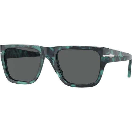 Persol PO3348S 1211B1 Lunettes de Soleil Carrées en Acétate Bleu