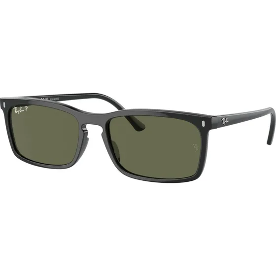 Ray-Ban RB4435 Lunettes de Soleil Carrées Polarisées Noir/Vert