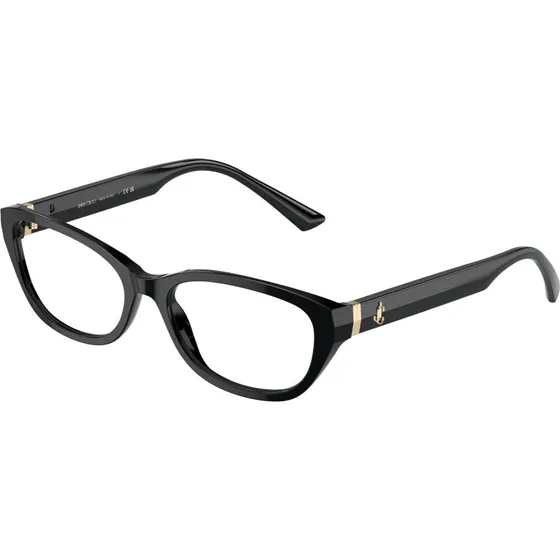 Jimmy Choo JC3015 Lunettes de vue rondes en acétate noir pour femme