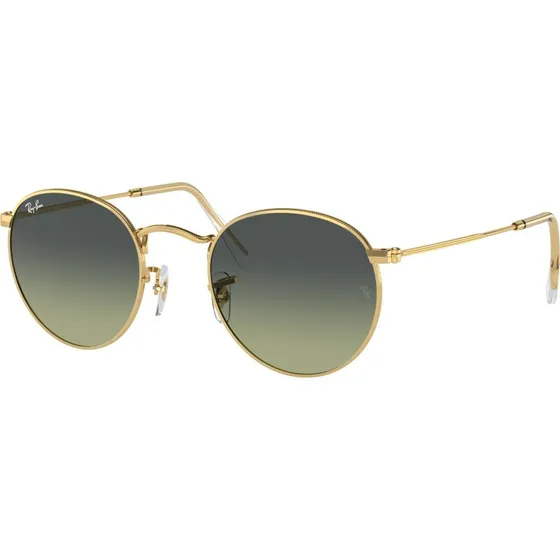 Ray-Ban RB3447 Round Metal Lunettes de Soleil Or et Vert