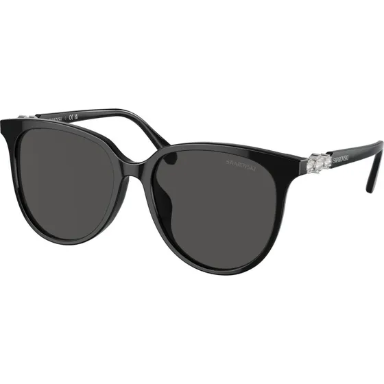 Swarovski Lunettes de Soleil SK6023D - Géométrique Noir et Gris