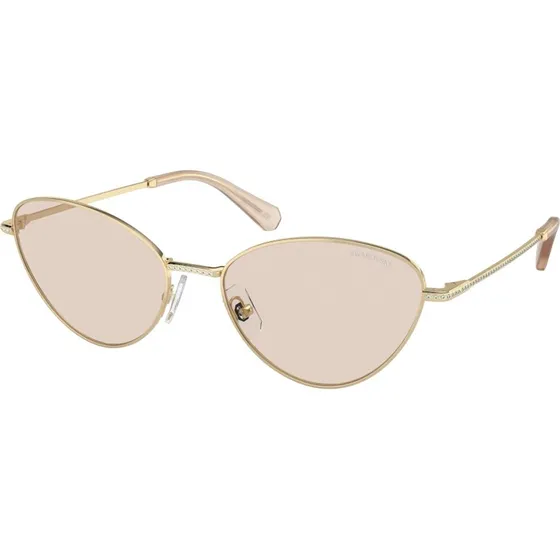 Swarovski SK7014 Lunettes de soleil Cat Eye Or et Marron