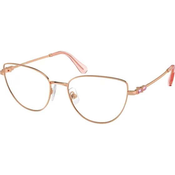 Swarovski SK1007 4014 Montures Optiques Cat Eye en Métal Or