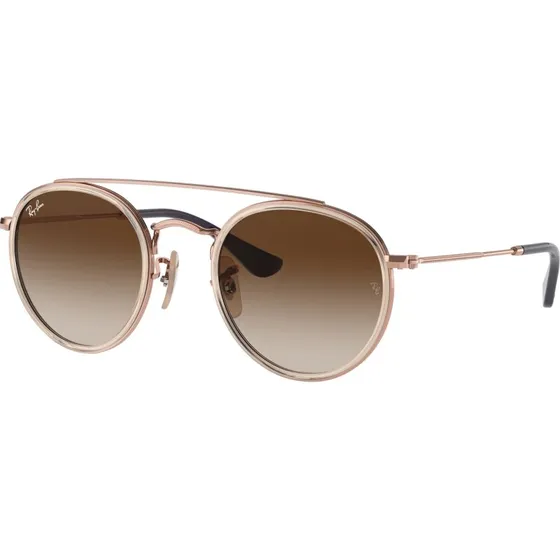 Ray-Ban RJ9647S 281/75 Rose sur Or Violet Sombre 46/21