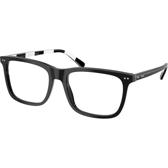 Polo Ralph Lauren PH2282 5001 - Lunettes de vue carrées en acétate noir