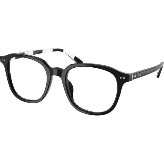 Polo Ralph Lauren PH2283U 5001 Montures Optiques Rondes en Acétate Noir