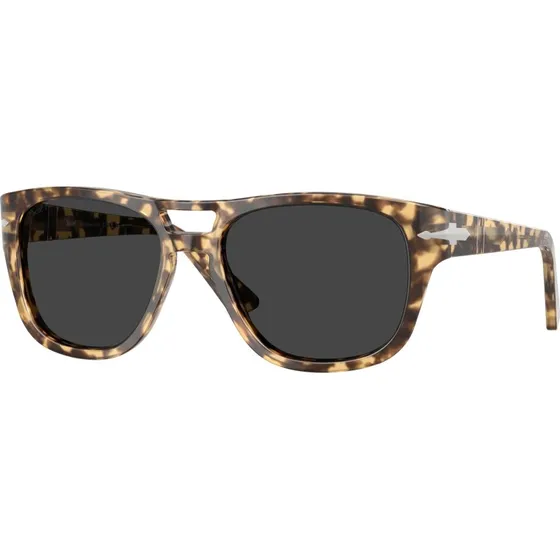 Persol PO3366S Lunettes de Soleil Carrées Écaille et Gris Polarisé