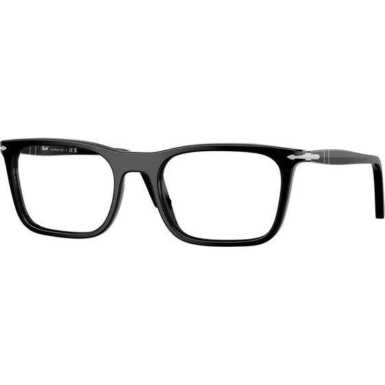 Persol PO3358V 95 - Montures Optiques Carrées en Acétate Noir