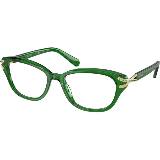 Swarovski SK2032 1064 : Montures Optiques en Acétate Vert pour Femme