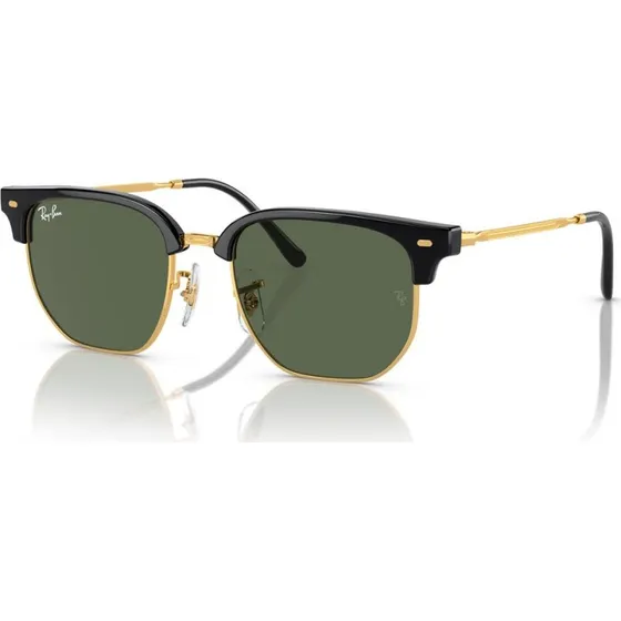 Ray-Ban New Clubmaster Kids Noir Dor Verre Vert Fonc