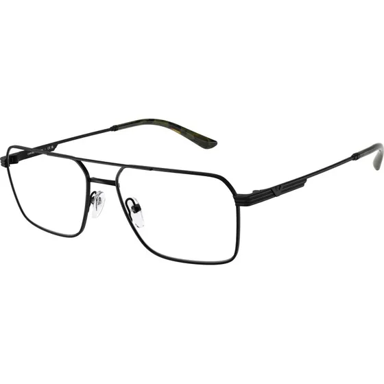 Emporio Armani EA1166 3001 - Lunettes de vue carrées en métal noir