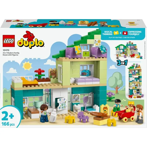 LEGO DUPLO Ma Ville - Maison Familiale Moderne 3-en-1 (10470)
