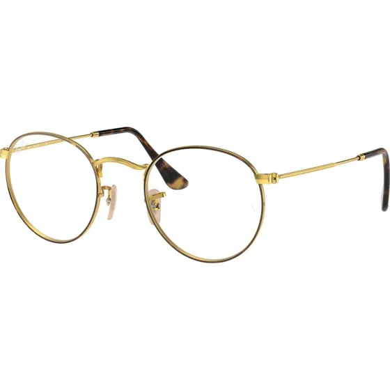 Ray-Ban RX3447V Round Metal - Monture Optique Ronde Havane