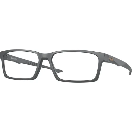 Oakley Homme OX8060 Overhead - Montures Optiques Carrées Grises