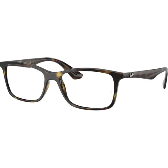 Ray-Ban RX7047 Lunettes de Vue Carrées Écailles Tortue Transparent