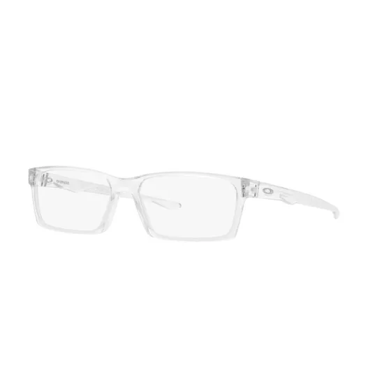 Oakley Homme OX8060 Overhead - Montures Optiques Carrées Transparentes