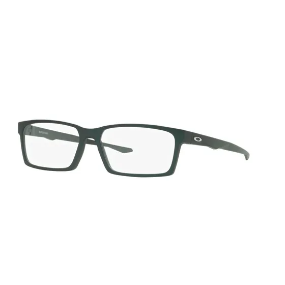 Oakley Homme OX8060 Overhead - Montures Optiques Carrées Bleu Transparent