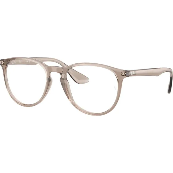 Ray-Ban RX7046 ERIKA 8507 - Monture Optique Ronde Marron Transparent