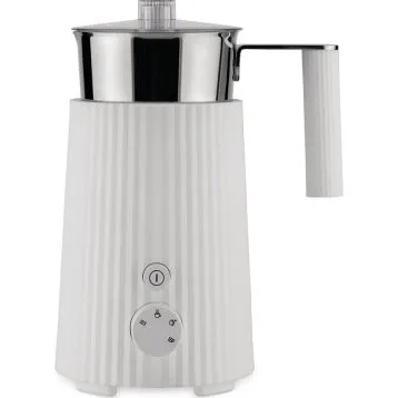 Alessi Mousseur à lait Plissé White