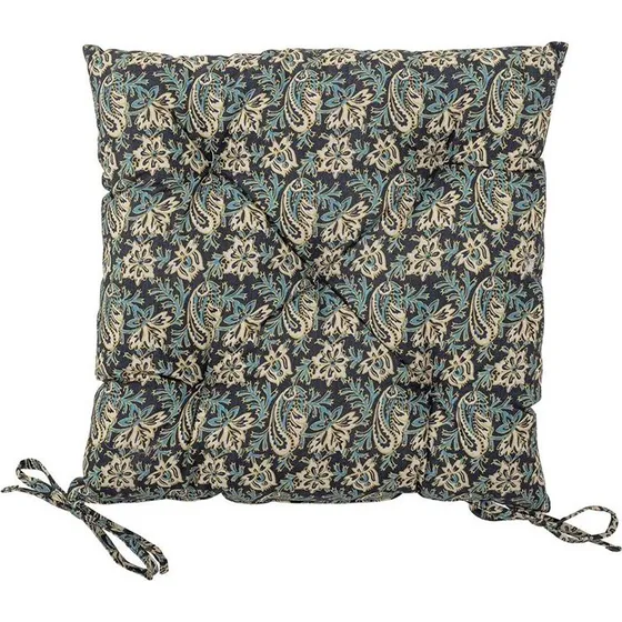 Bloomingville Coussin Abiha bleu 45x45 cm