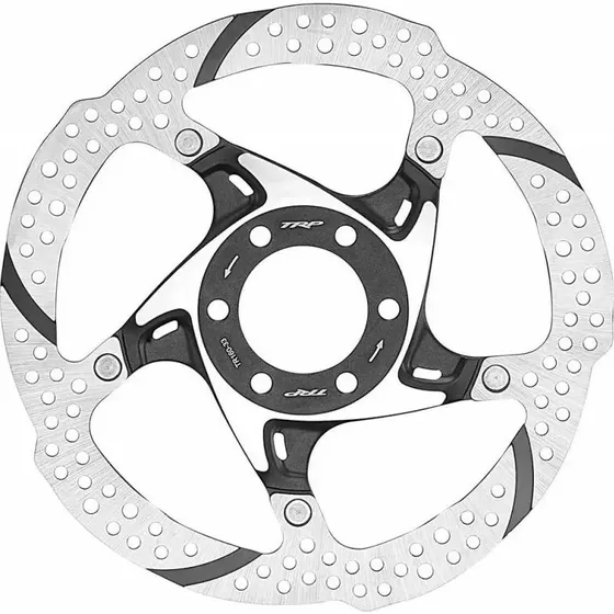 TRP TR33 Disque de Frein 6-Trous 180mm Noir/Argent