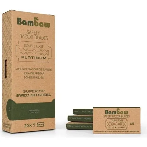 Bambaw Lames de Rasoir de Sret Platines