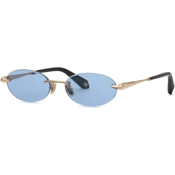 Roberto Cavalli SRC152M 300B - Lunettes de soleil géométriques dorées