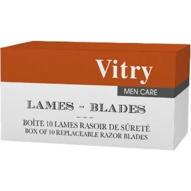 Vitry Men Care Lames Rasoir de Sret Double Edge X10