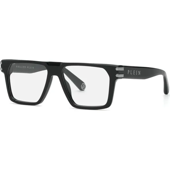 Philipp Plein VPP224 Icon 700 - Lunettes de vue carrées en acétate noir