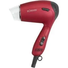 Bomann HTD8005 CB Rouge - Sèche-cheveux de voyage compact