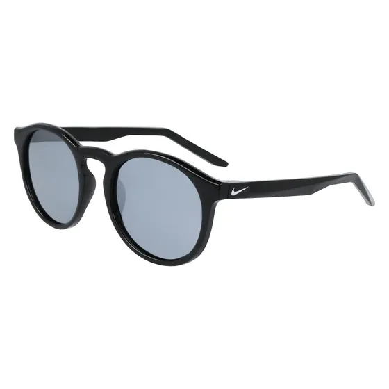 Nike Nike Swerve P FD1850 Lunettes de Soleil Polarisées Rondes Noir/Argent