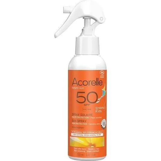 Acorelle Spray Solaire Enfant SPF50 Bio 150 ml