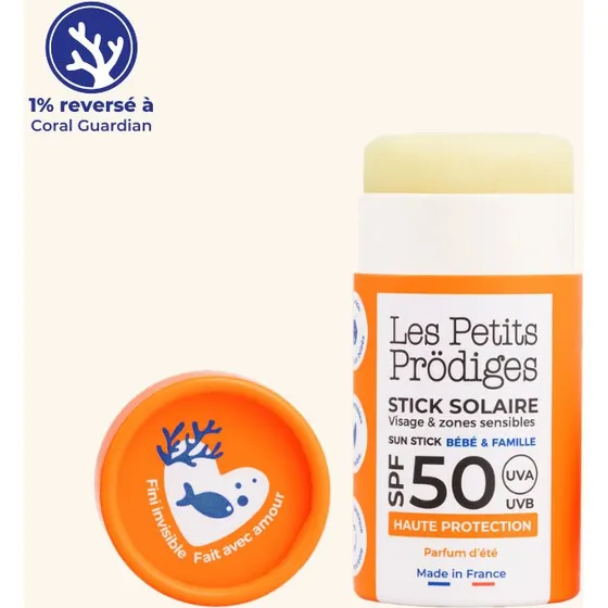Les Petits Prodiges Stick Solaire Visage & Lvres SPF50+ 15g