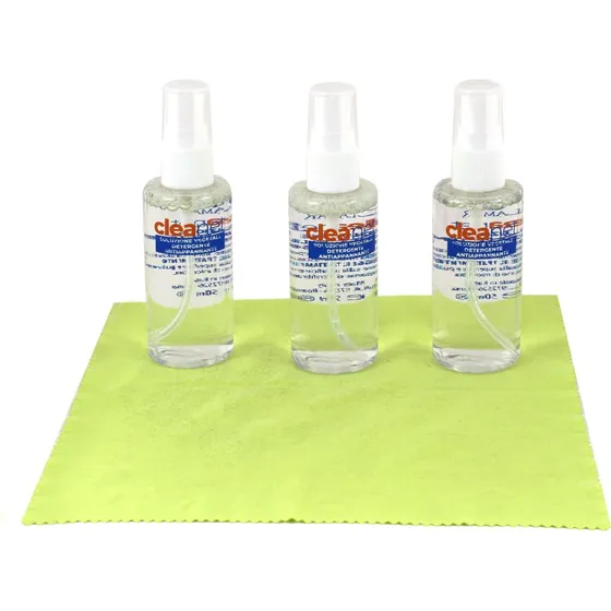 VistaExpert Kit de Nettoyage 3x 50ml + Chiffon Microfibre