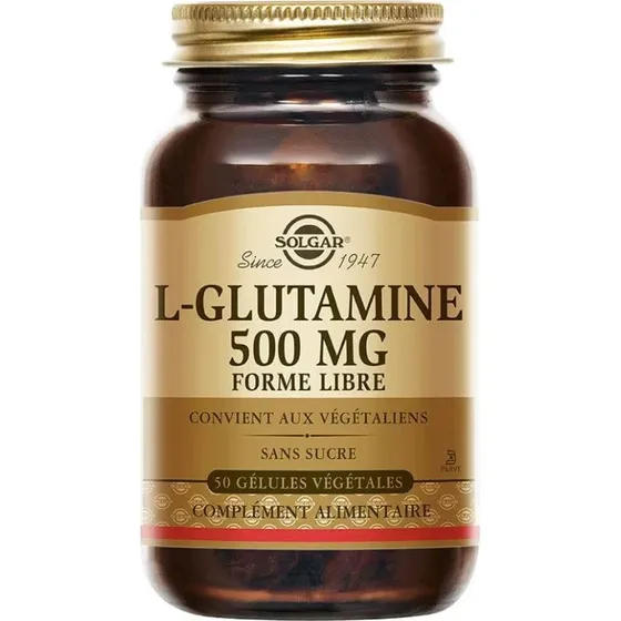 Solgar L-Glutamine 500 mg - 50 Gélules Végétales